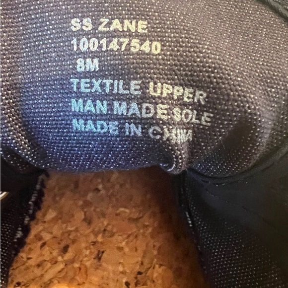 Sun Stone Zane Navy Denim Espadrille Sneaker Mens 8M W 9 Lace Up Beach Casual - Picture 4 of 13